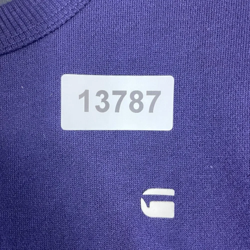 G Star Raw Sweater‎ Mens Medium Purple Pullover Casual Preppy Logo Adult